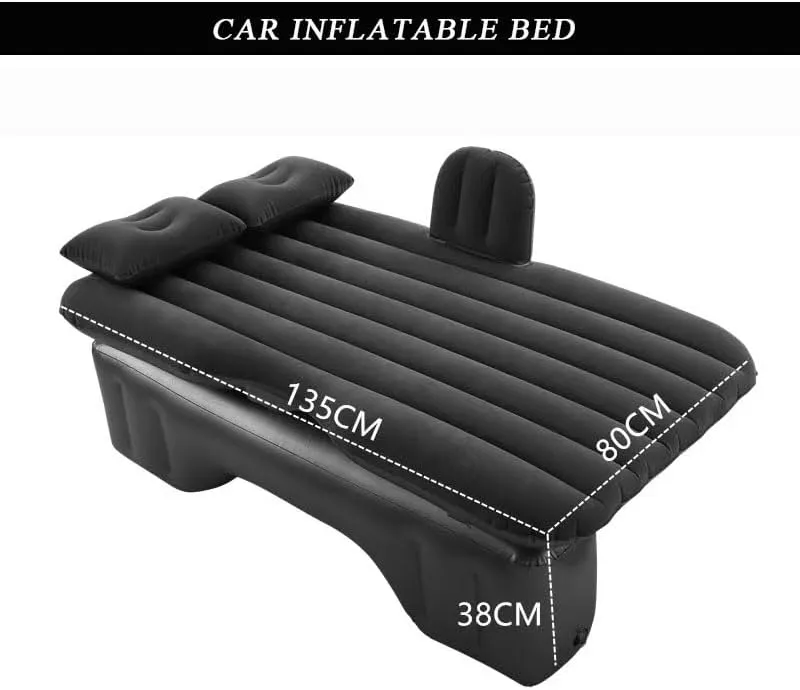 Car Air Mattress for Subaru Forester (2nd Gen) 2003–2008, Inflatable Back Seat Sleeping Pad with Pump & 2 Pillows, Folding Portable Camping Bed for Travel& Road Trips,Blue