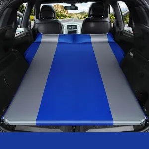 Car Automatic Inflatable Bed for BMW iX3 Électrique G08 2021 2022 2023, Portable Movable Thickened Trunk Sleeping Bed Outdoor Camping Hiking Air Mattress,Blue