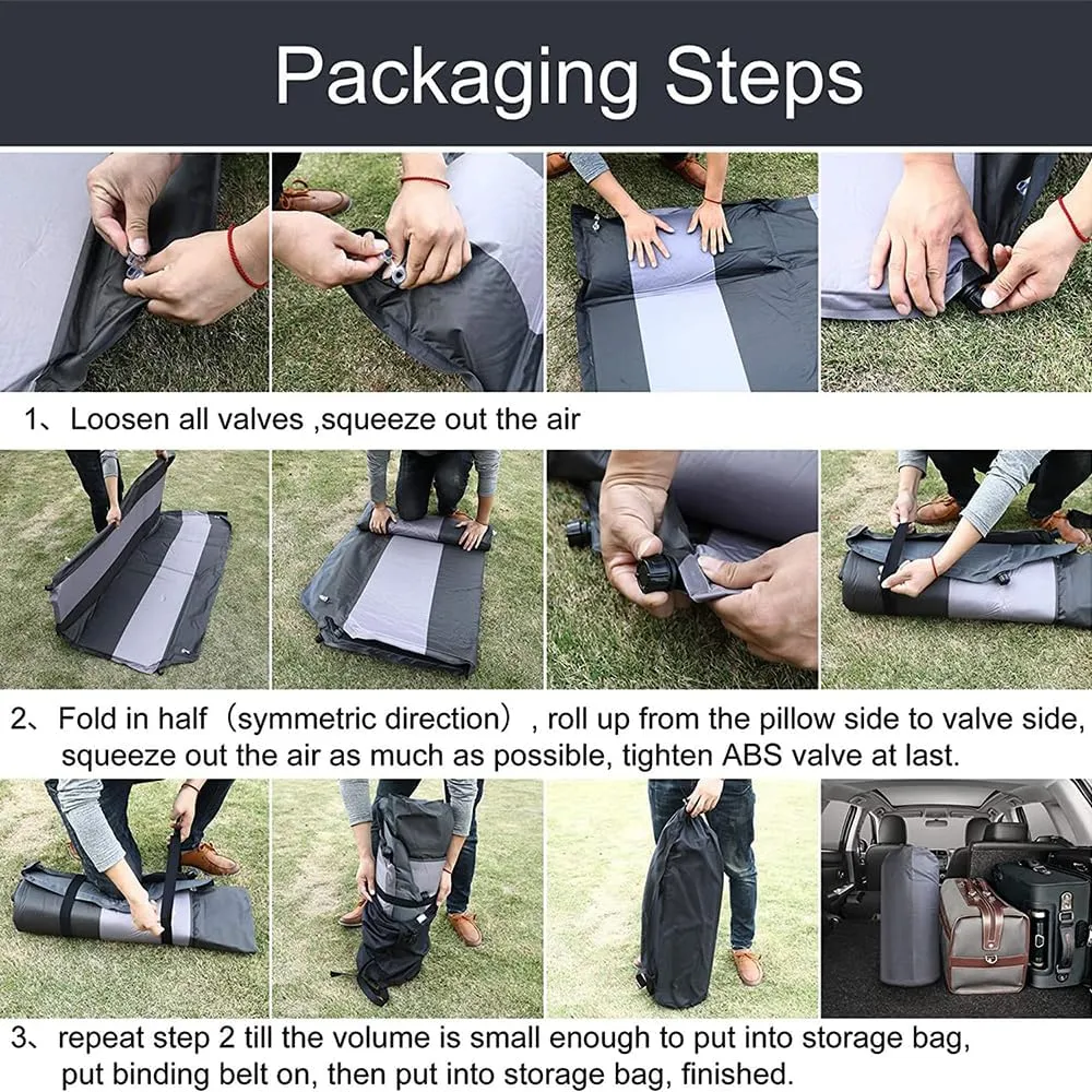 Car Automatic Inflatable Bed for HAVAL H4 2018 2019 2020, Portable Movable Thickened Trunk Sleeping Bed Outdoor Camping Hiking Air Mattress,Grey