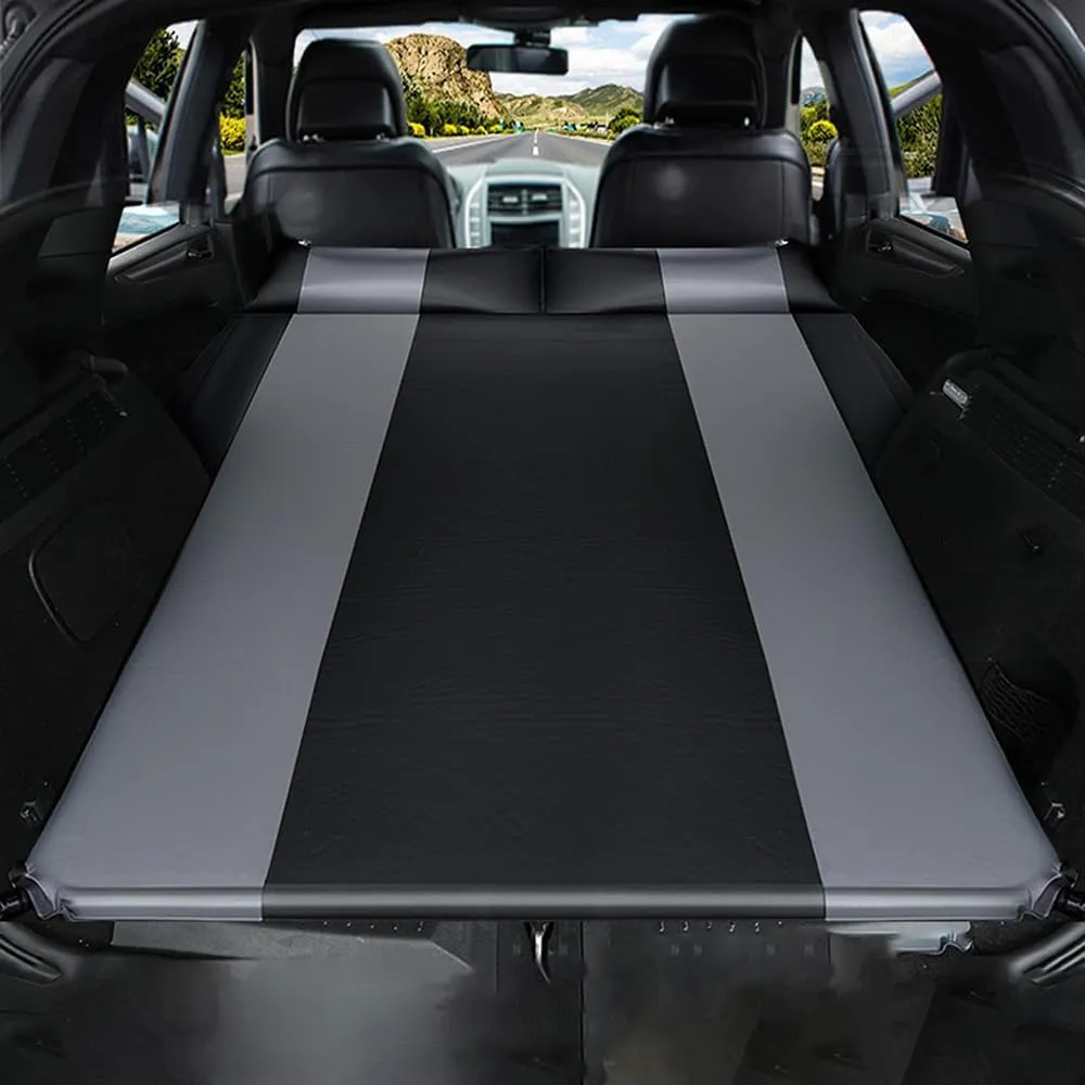 Car Automatic Inflatable Bed for HAVAL H4 2018 2019 2020, Portable Movable Thickened Trunk Sleeping Bed Outdoor Camping Hiking Air Mattress,Grey
