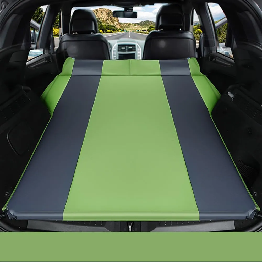 Car Automatic Inflatable Bed for Honda CRV EV 5seats 2023 2024, Portable Movable Thickened Trunk Sleeping Bed Outdoor Camping Hiking Air Mattress,Green