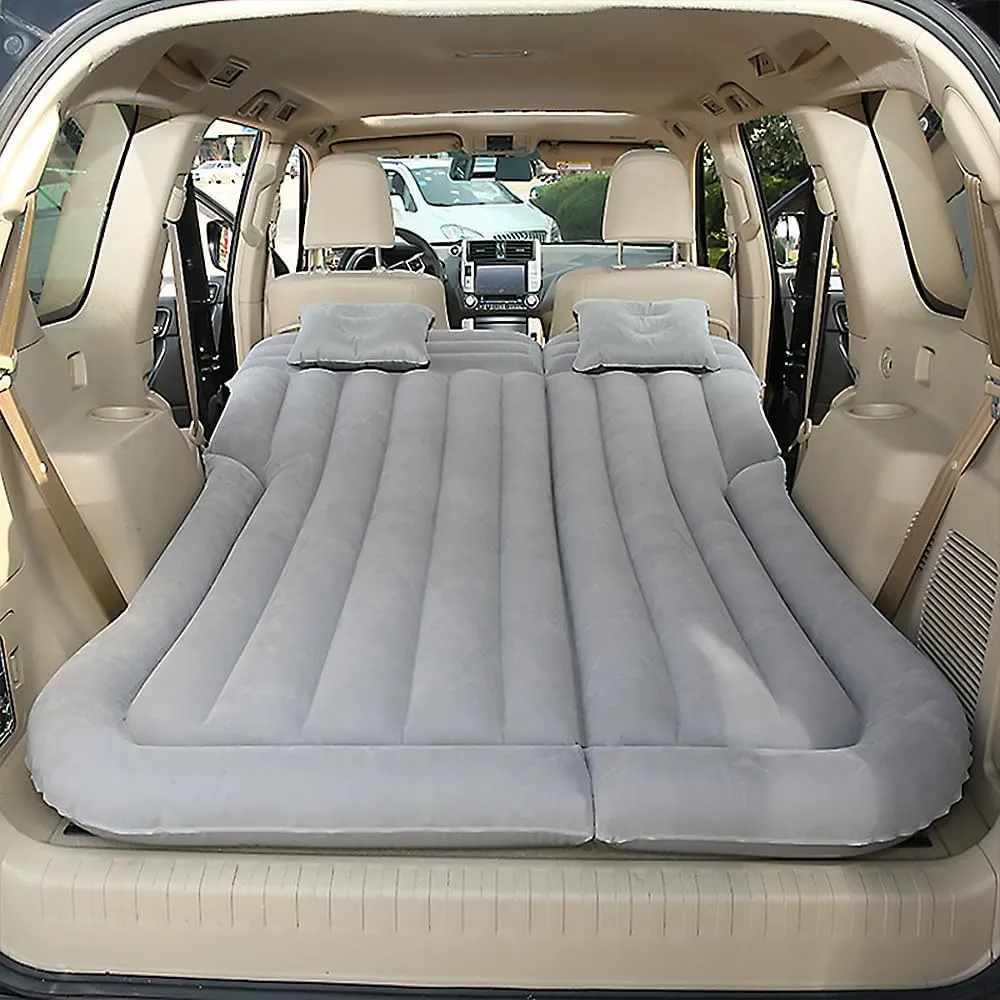 Car Inflatable Mattress for BMW X3 30i M40i 30e X3M Rear Trunk Air Cushion Camping Travel Folding Self Inflating Sleeping Pad Back Seat Air Mattresses,Grey1