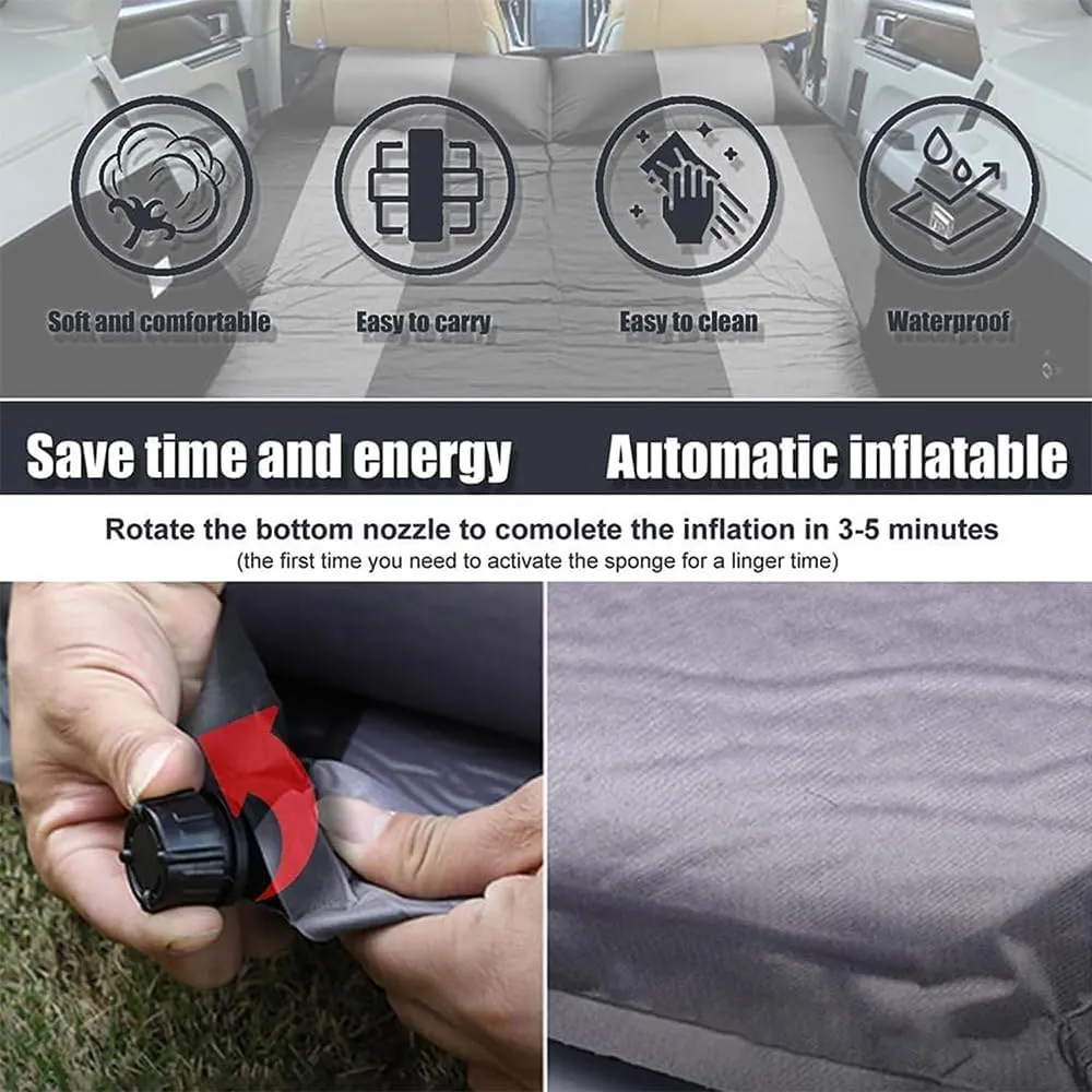 Car Inflatable Mattress for Express GMC Savana 1500/2500/3500 2015-2021 2022 2023 Self Inflating Sleeping Pad Thickened Air Bed Cushion Camping Travel Mattress Multifunctional,Green