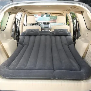 Car Inflatable Mattress for Jeep Wrangler JL Unlimited 4-Door 2018-2022 2023 2024 Rear Trunk Air Cushion Camping Travel Folding Self Inflating Sleeping Pad Back Seat Air Mattresses,Black