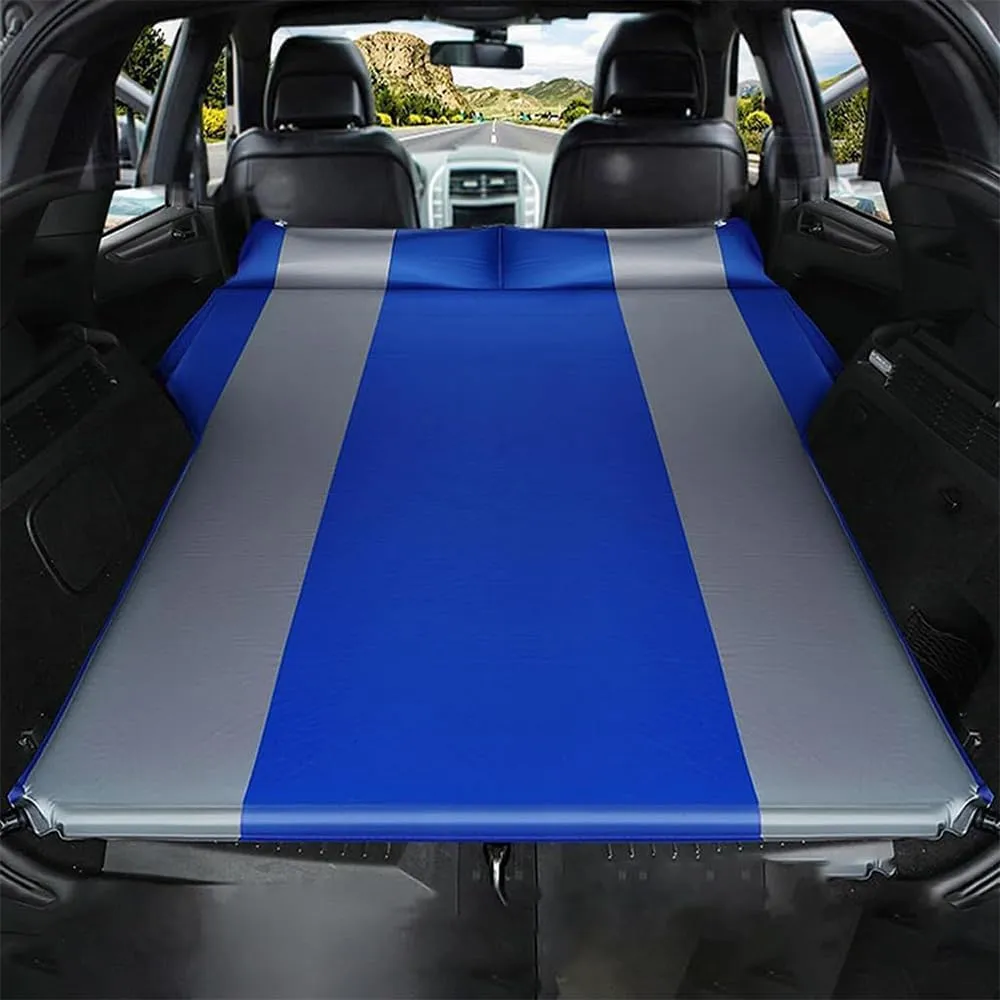 Car Inflatable Mattress for Peugeot Rifter 2019 2020 2021 2022 2023 2024 Self Inflating Sleeping Pad Thickened Air Bed Cushion Camping Travel Mattress Multifunctional,Blue