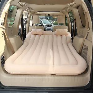 Car Inflatable Mattress for Toyota RAV4 2013 2014 2015 2016 2017 2018 Rear Trunk Air Cushion Camping Travel Folding Self Inflating Sleeping Pad Back Seat Air Mattresses,Beige