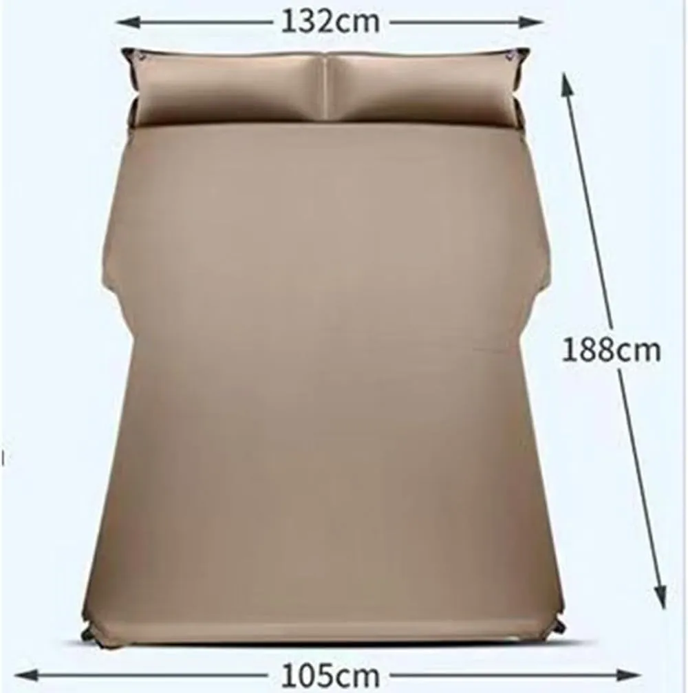 Car Inflatable Mattress for Volkswagen ID.Buzz Bus 2022 Portable Flocking Air Mattress Camping Travel Mattress Auto Accessories,Green