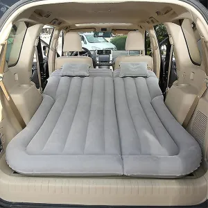 Car Inflatable Mattress Trunk Air Cushion Camping Travel Folding Self Inflating Sleeping Pad Back Seat Air Mattresses(Gray)