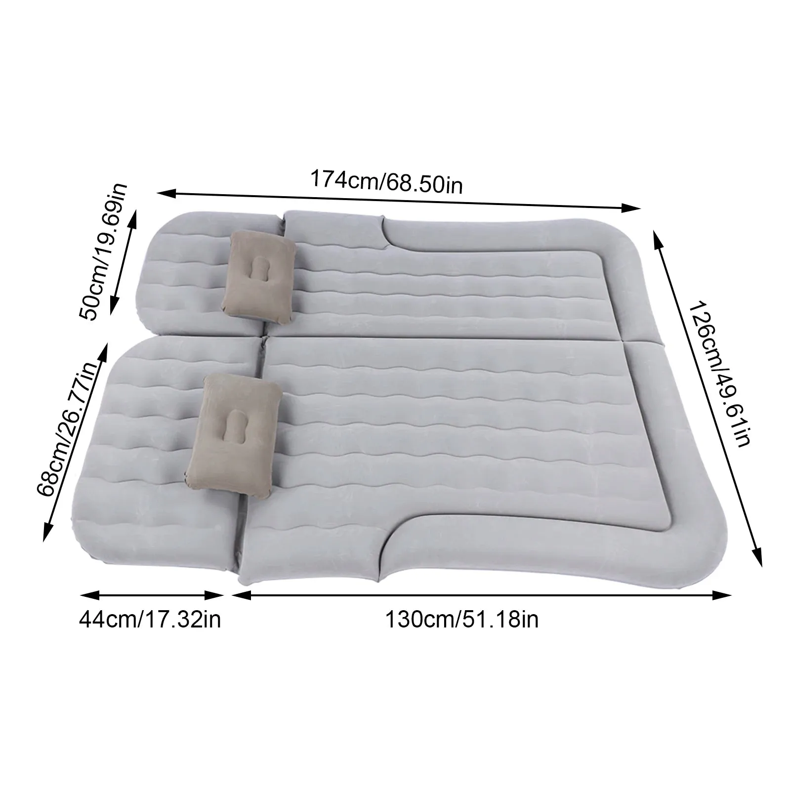 Car  Inflatable Travel Mattress -  Soft Sleeping Cushion for Car & SUV
