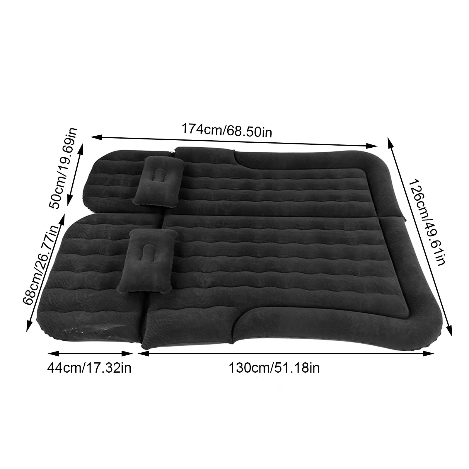 Car  Inflatable Travel Mattress -  Soft Sleeping Cushion for Car & SUV