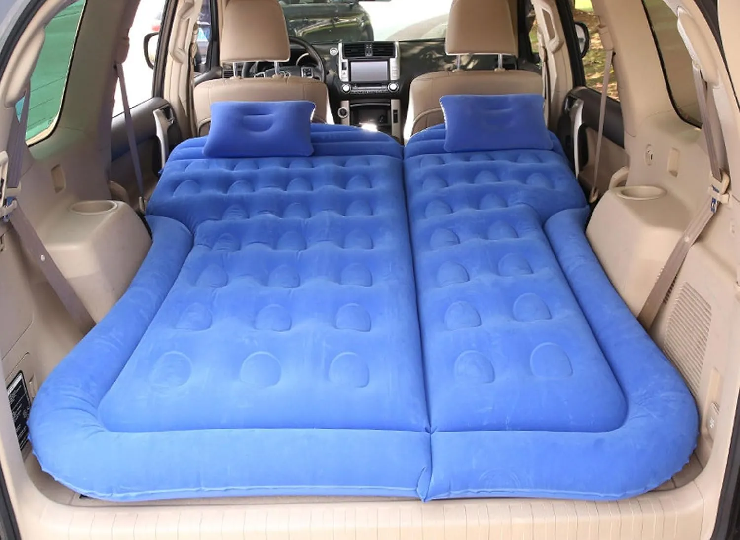 Car Mattress for Toyota Duet (M10) 1998-2002 2003 2004, Portable Multifunctiona Outdoor Travel Nflatable Bed with Air Pump and Storage Bag Accessories,Blue