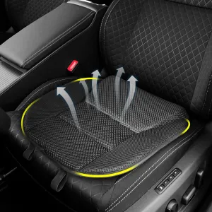 Car Seat Cushions for Driving, Memory Foam Seat Cushion for Car – Breathable and Supportive for Long Drives, Improve Driving Sight & Relieve Back Pain, Cushion Set for SUV/Truck/Car(Black)