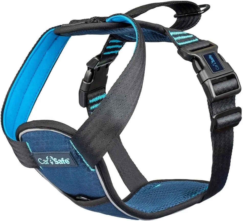 CarSafe Crash Tested Dog Safety Harness - Crash Tested to 32Kg/70lbs, Safely Secure Dog in The Car, Comfortable and Padded Design. for Toy, Small, Medium and Large Dogs (Size Small)