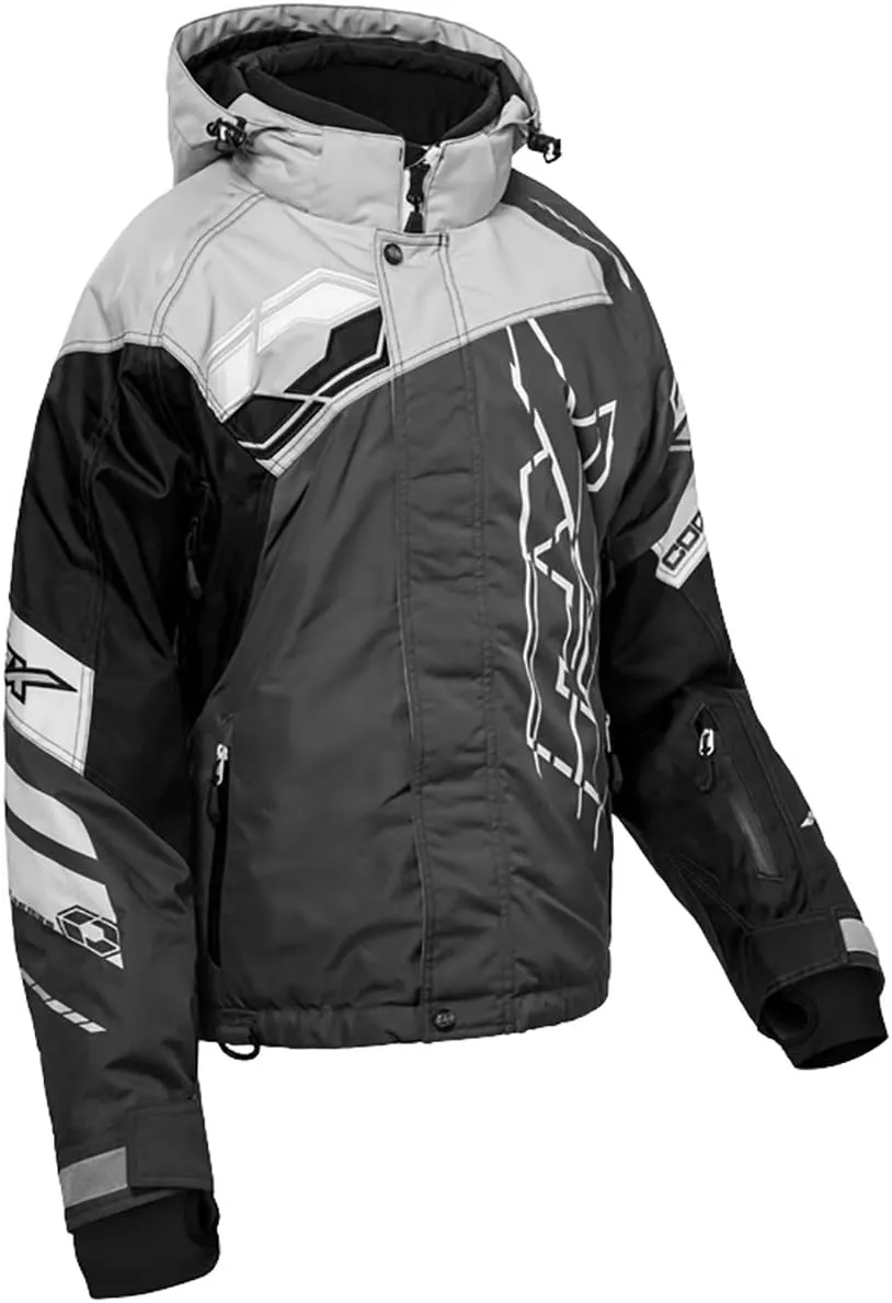 Castle X Women's Code Jacket in Silver/Black/Charcoal Size Large
