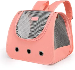 Cat Backpack Supplies Portable Breathable Double Shoulder cat Bag Foldable Puppy Backpack Fashionable and Expandable pet Bag(E)