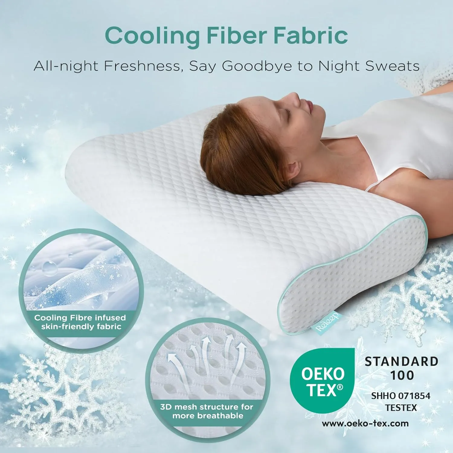 Cervical Neck Pillow, Side Sleeper Pillow for Neck Pain Relief, Adjustable Contour Pillow for Sleeping, Ergonomic Memory Foam Pillow, Orthopedic Cooling Pillow Back Stomach Sleeping, Queen Size