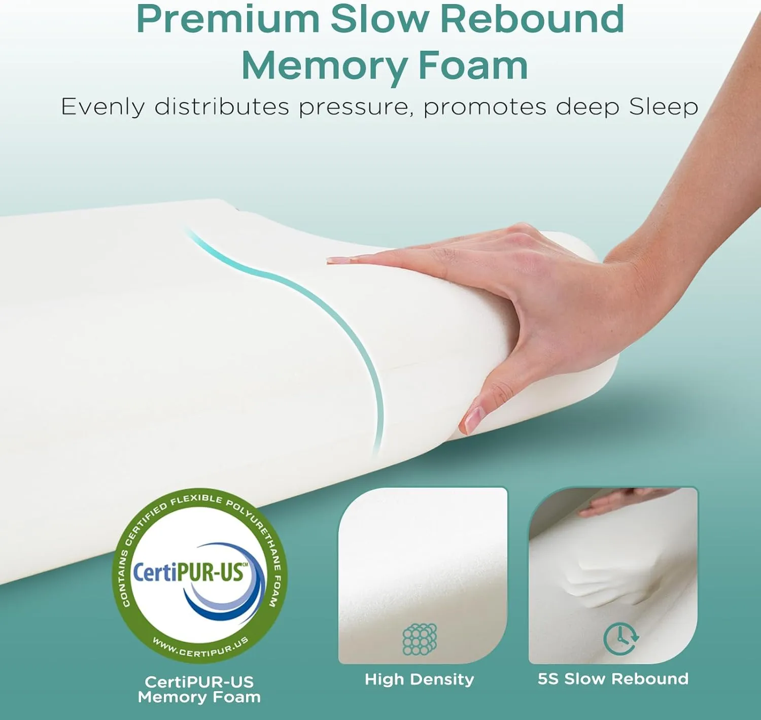 Cervical Neck Pillow, Side Sleeper Pillow for Neck Pain Relief, Adjustable Contour Pillow for Sleeping, Ergonomic Memory Foam Pillow, Orthopedic Cooling Pillow Back Stomach Sleeping, Queen Size