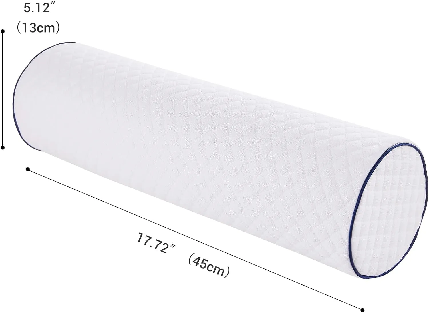 Cervical Neck Roll Pillow Cylinder Round Cushion Bolster Support for Sleeping Memory Foam Bolster Ergonomically Designed Ideal