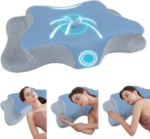 Cervical Pillow for Neck Pain Relief, Memory Foam Pillows, Ergonomic Contour Bed Pillow, Soft for Side Sleep Stomach Sleeping and Back Sleepers
