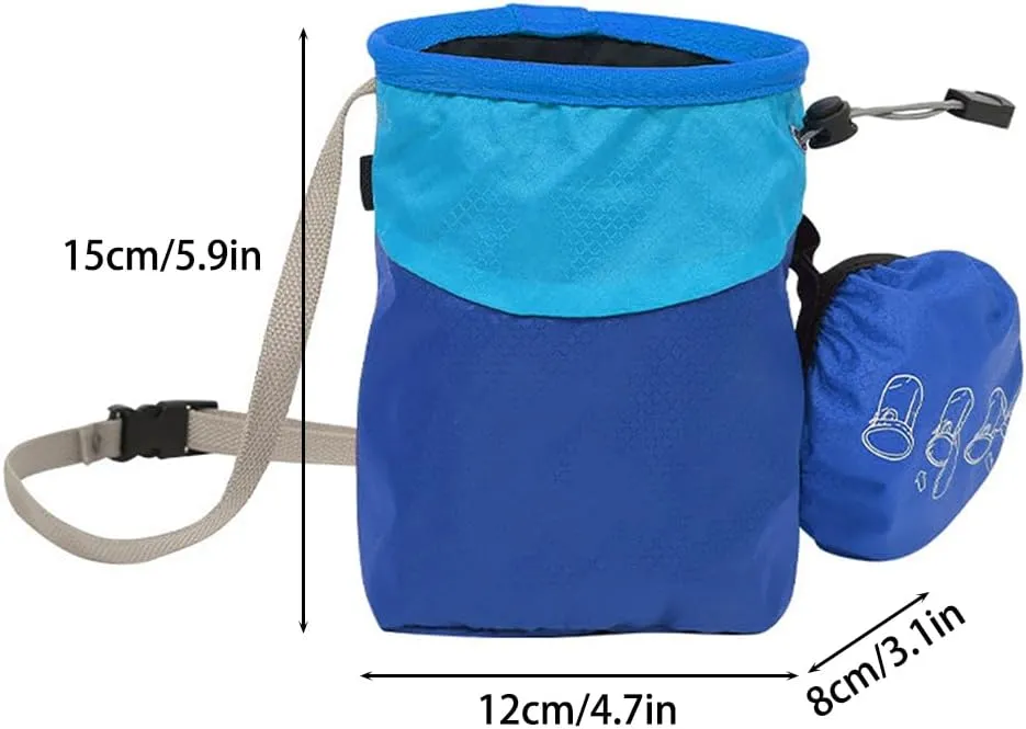 Chalk Bag for Rock Climbing, Bouldering Chalk Bag Rock Climbing Chalk Bag with Drawstring Closure for Weightlifting Rock Climbing Gear