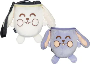 Chalk Bag for Rock Climbing - Bouldering Chalk Bucket with Quick-Clip Belt, Zipper Pocket and Brush Holder (Rabbit)