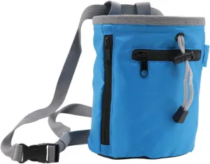 Chalk Bag for Rock Climbing, Drawstring Hand Chalk Bag Rock Climbing Chalk Bag with 2 Pockets & Quick Clip Belt for Weightlifting Rock Climbing Gear