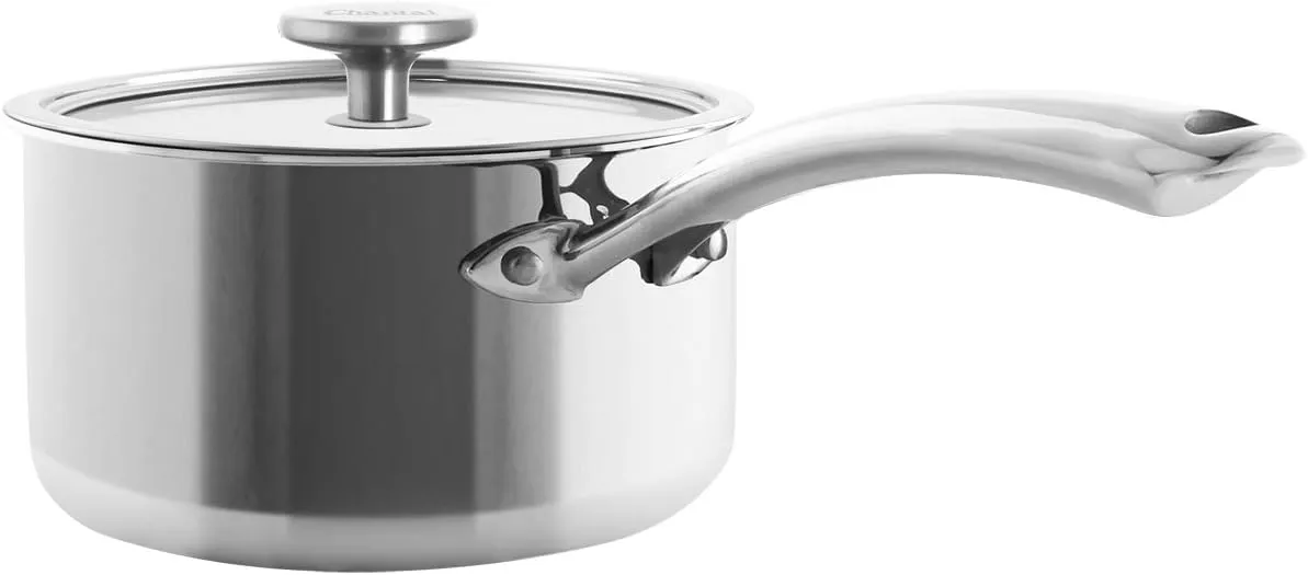Chantal Stainless Steel 3.Clad Tri-Ply Cookware, 2.5 quart Sauce