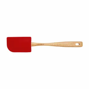 Chasseur Large Silicone Heads Spatula with Beechwood Handle – Red