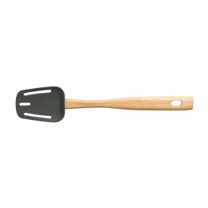 Chasseur Slotted Spoon Silicone Heads with Beech Wood Handles – Caviar