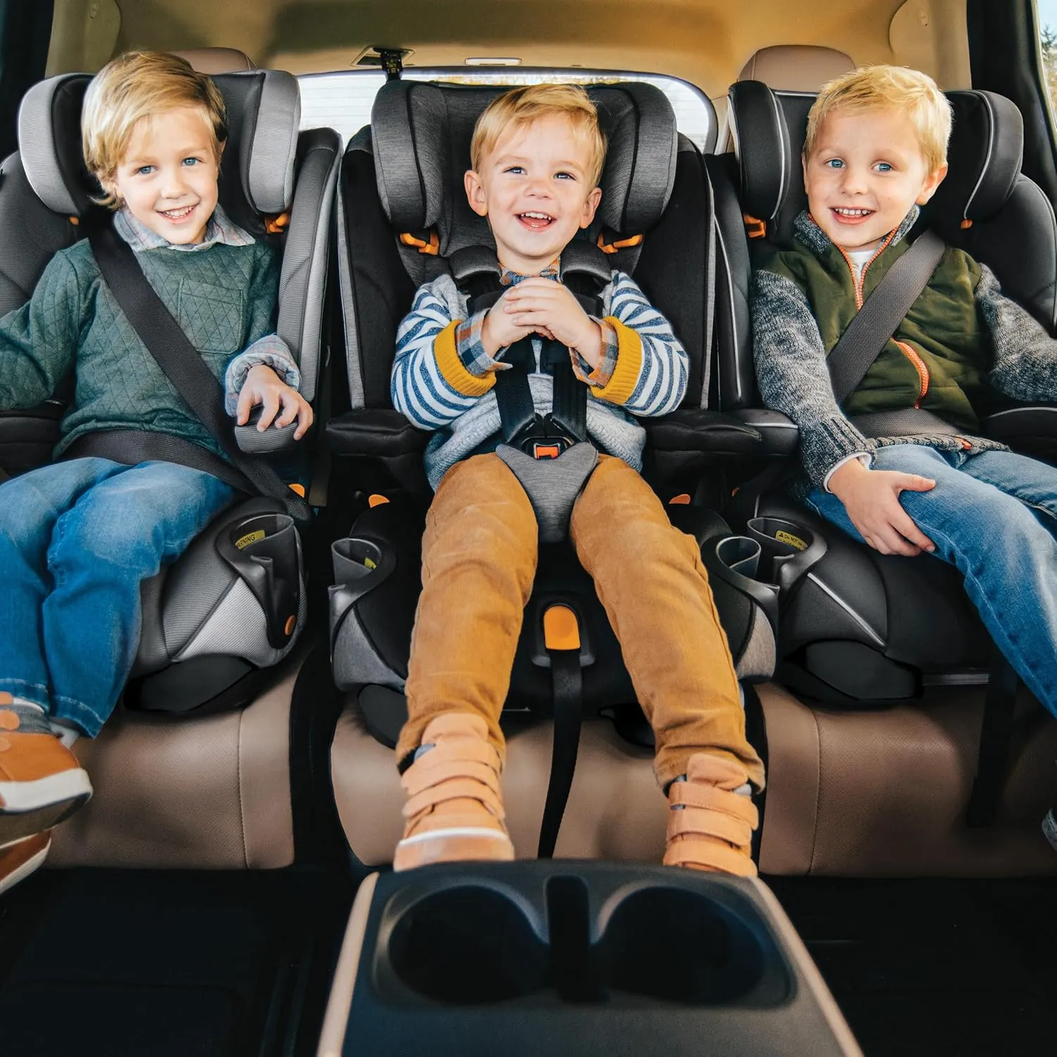 Chicco MyFit® 2-in1 Harness Booster Car Seat, 5-Point Harness Car Seat and High Back Booster, for Children 26.5-100 lbs. | Iron/Black