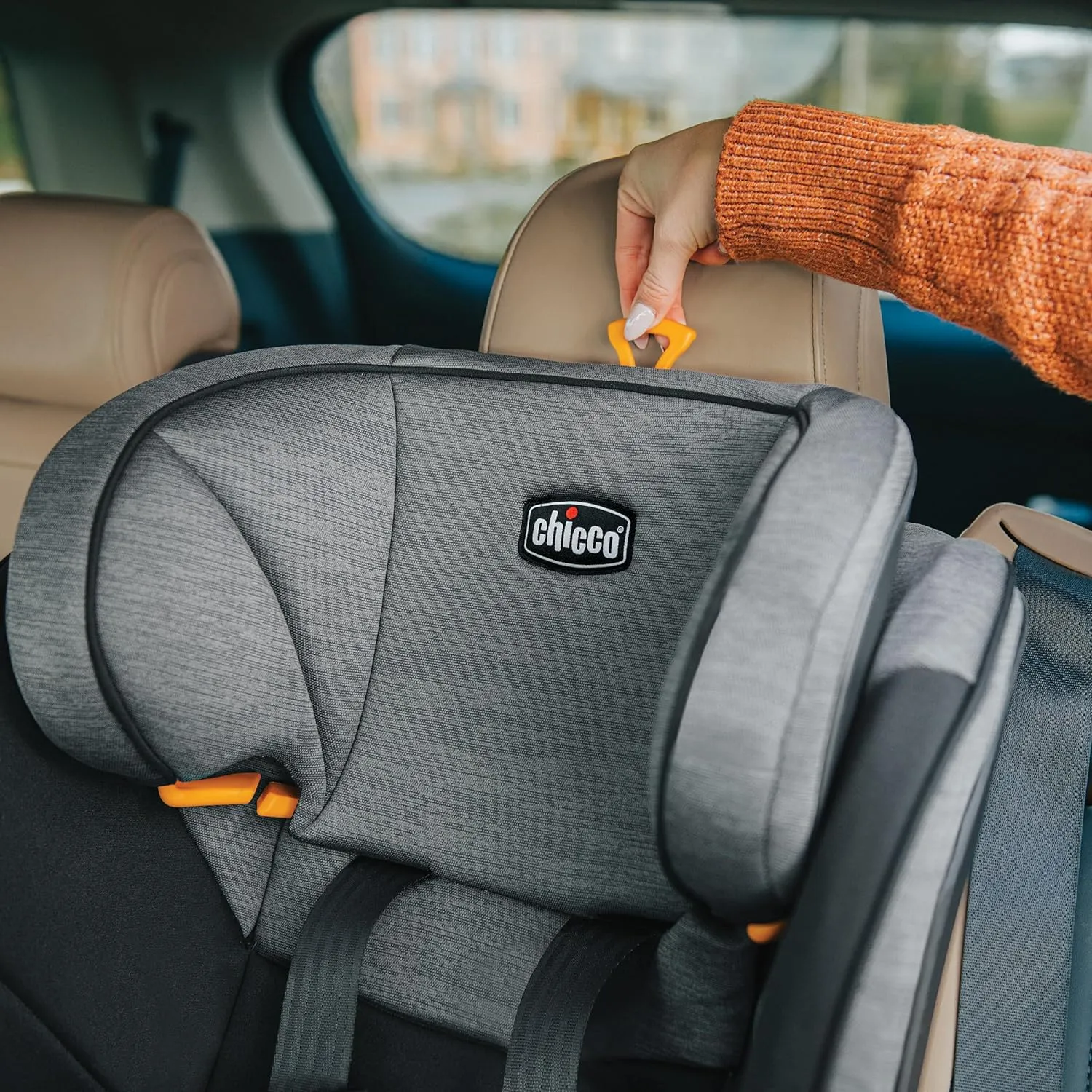 Chicco MyFit® 2-in1 Harness Booster Car Seat, 5-Point Harness Car Seat and High Back Booster, for Children 26.5-100 lbs. | Iron/Black