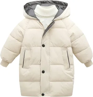 Child Kids Girls Winter Warm Jackets Puffer Padded Jacket Down Jacket Snowsuit Hooded Windbreaker
