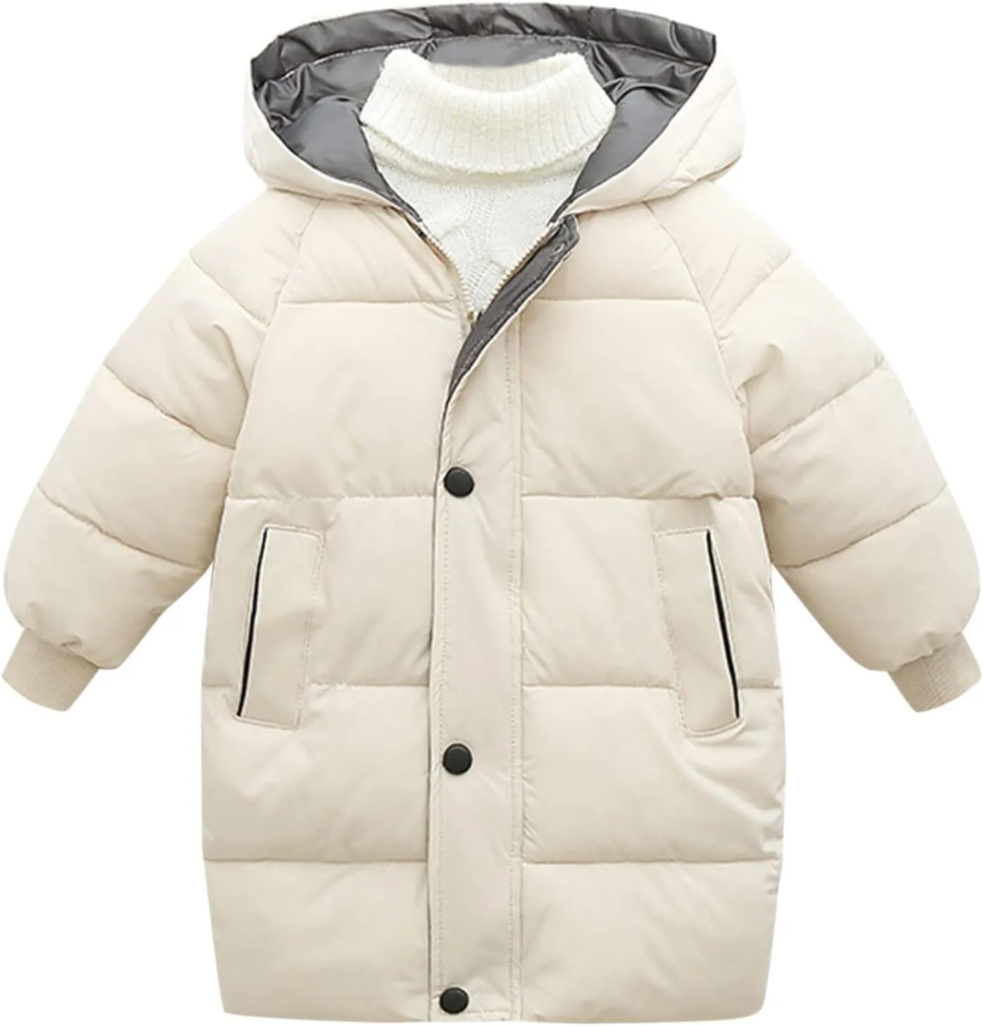 Child Kids Girls Winter Warm Jackets Puffer Padded Jacket Down Jacket Snowsuit Hooded Windbreaker