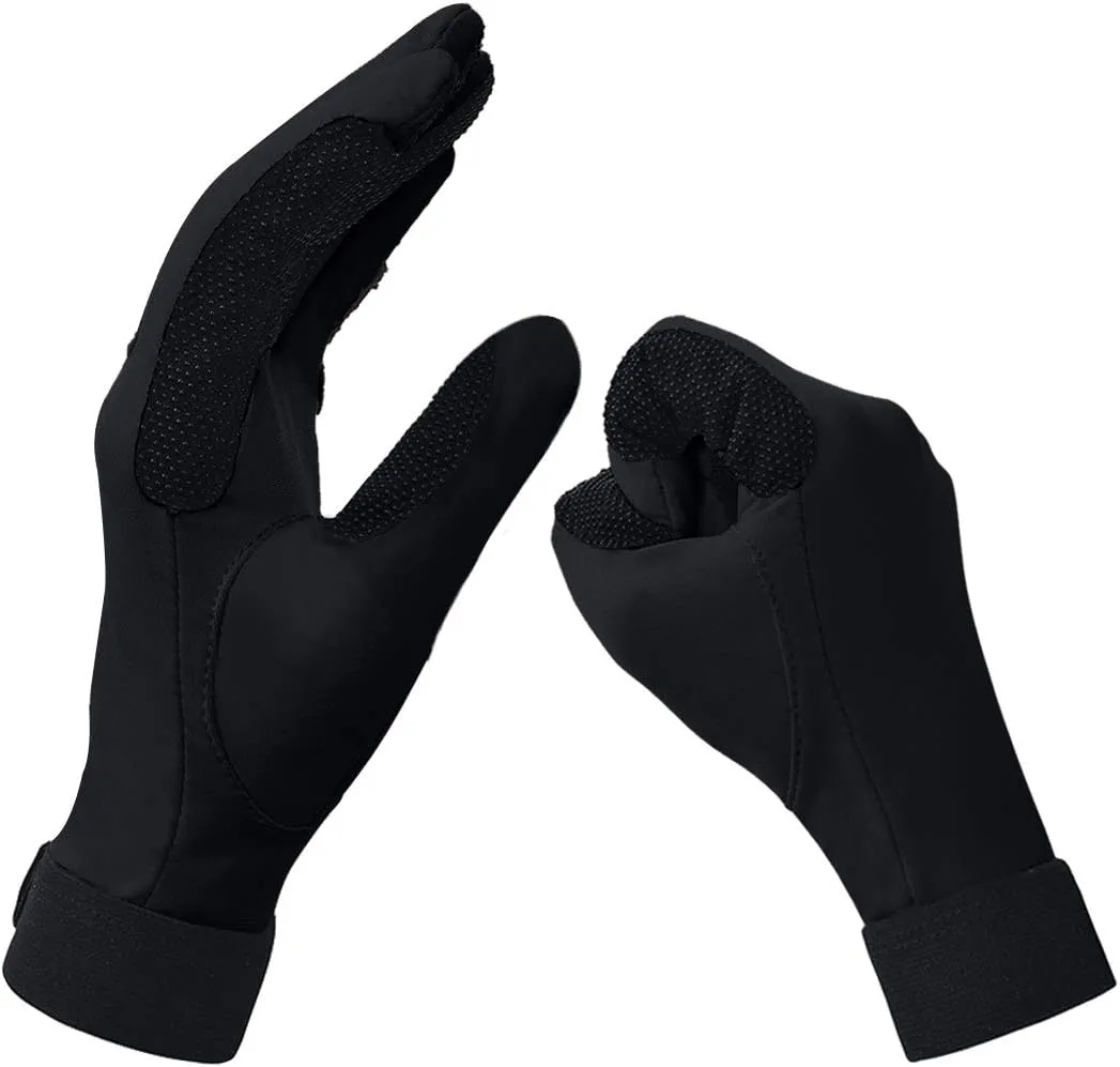 ChinFun Women's Horse Riding Gloves Stretchable Equestrian Gloves Breathable for Outdoor Horseback Cycling Driving