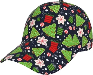 Christmas Cap Xmas Holiday Baseball Hats Fashion Sun Cap Packable Outdoor Running hat for Women and Men
