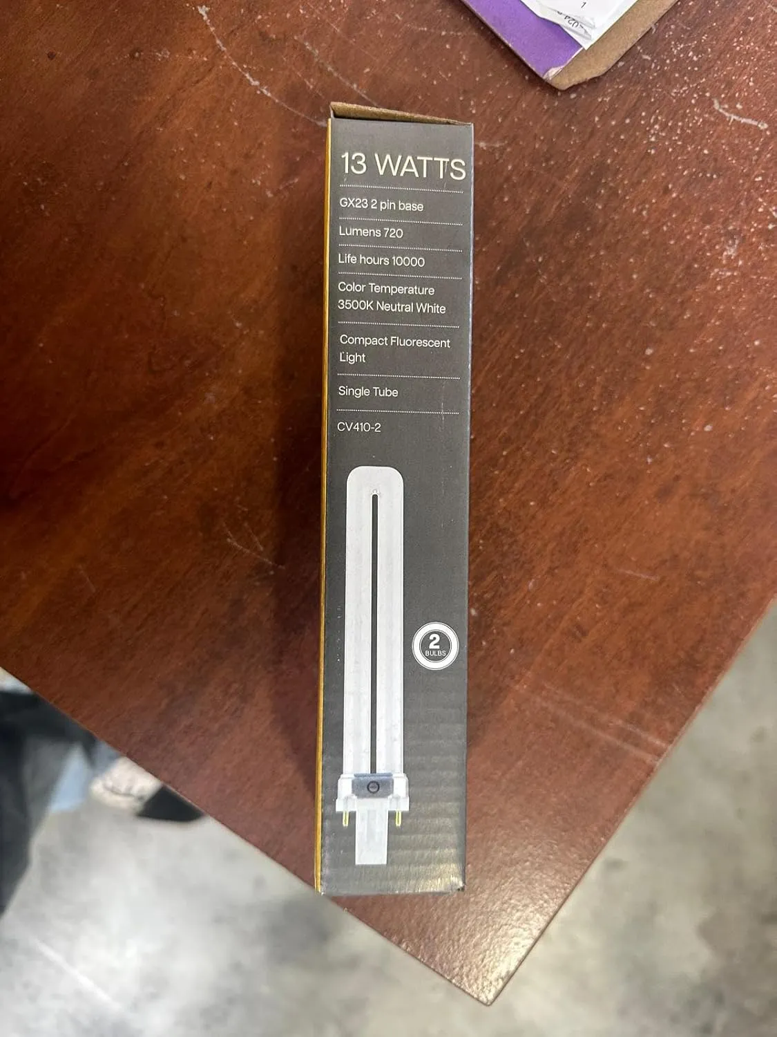 CIRCLE (4 Pack) PL-13W 13W Single U-Shaped Twin Tube, Compact Fluorescent Light Bulb Replaces Philips & Sylvania GX23