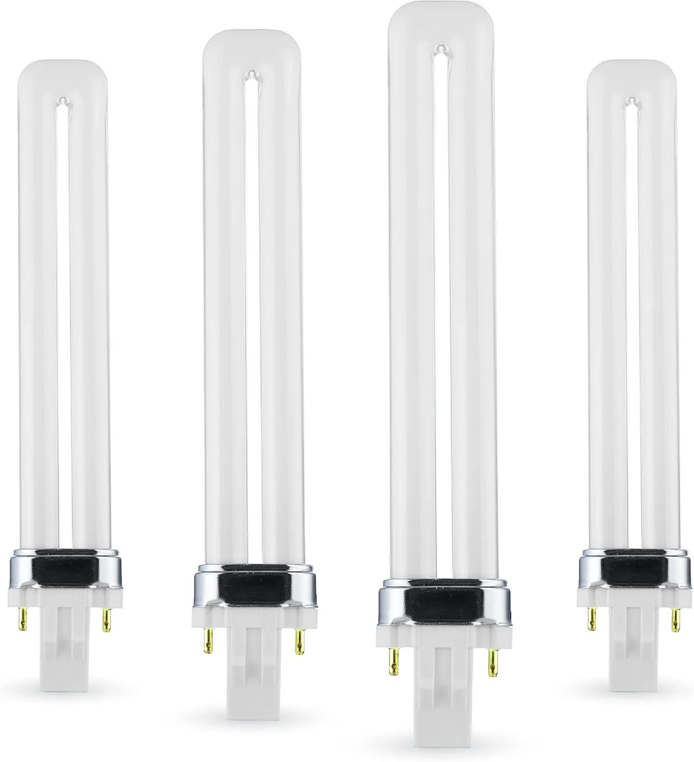 CIRCLE (4 Pack) PL-13W 13W Single U-Shaped Twin Tube, Compact Fluorescent Light Bulb Replaces Philips & Sylvania GX23