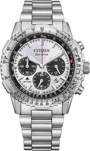 Citizen Men's Chronograph Eco-Drive Watch with Stainless Steel Strap CA4660-61A, Silver, Modern