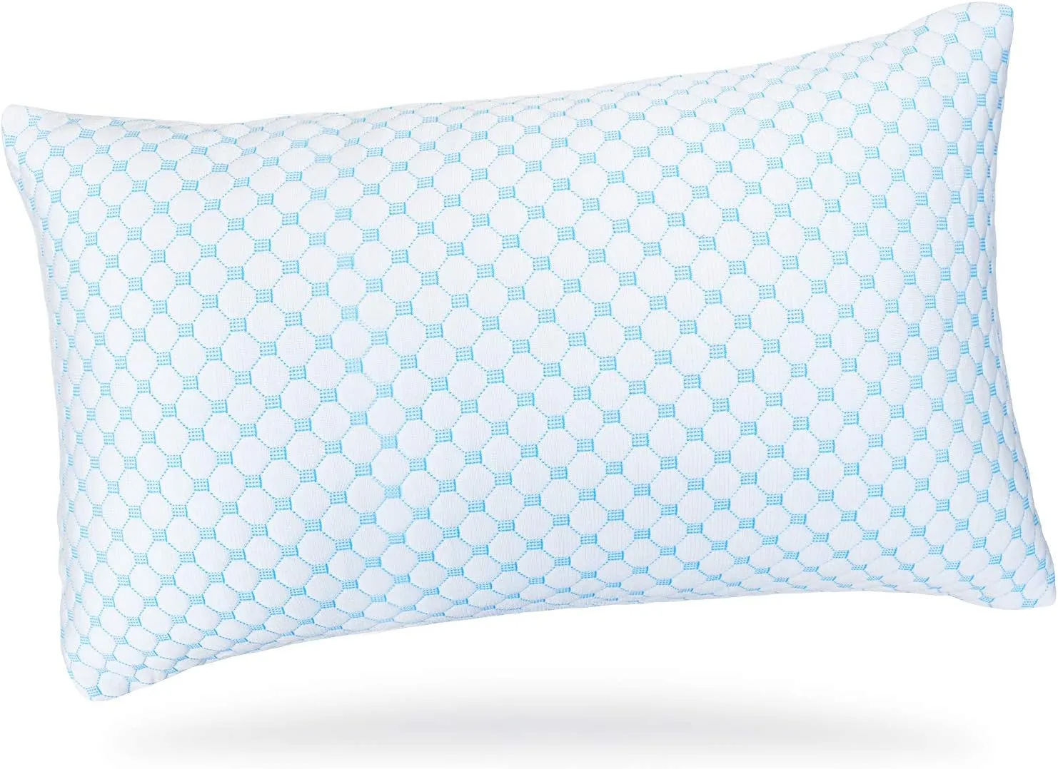 Clara Clark Cooling Pillows for Sleeping - Memory Foam Pillows - Luxury Gel Pillow with Reversible Cover Cool to Velvety - Breathable Bed Pillows for Side Sleepers - King - 18 x 36