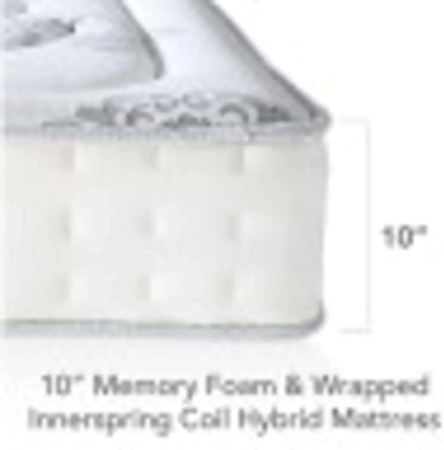 Classic Brands Decker Cool Gel Memory Foam and Innerspring Hybrid 10-Inch Mattress, Mattress in a Box, Queen