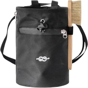 Climbing Chalk Bag Adjustable Waist Bag Strap Zippers Storage Holder,Rock Climbing Bouldering Chalk Bag