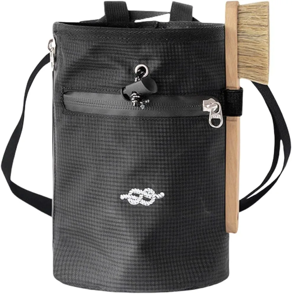 Climbing Chalk Bag Adjustable Waist Bag Strap Zippers Storage Holder,Rock Climbing Bouldering Chalk Bag