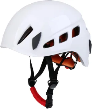 Climbing Downhill Caving Rappelling, Durable and Versatile Protective Cap with Enhanced Head Protection for Climbing and Mountaineering - White