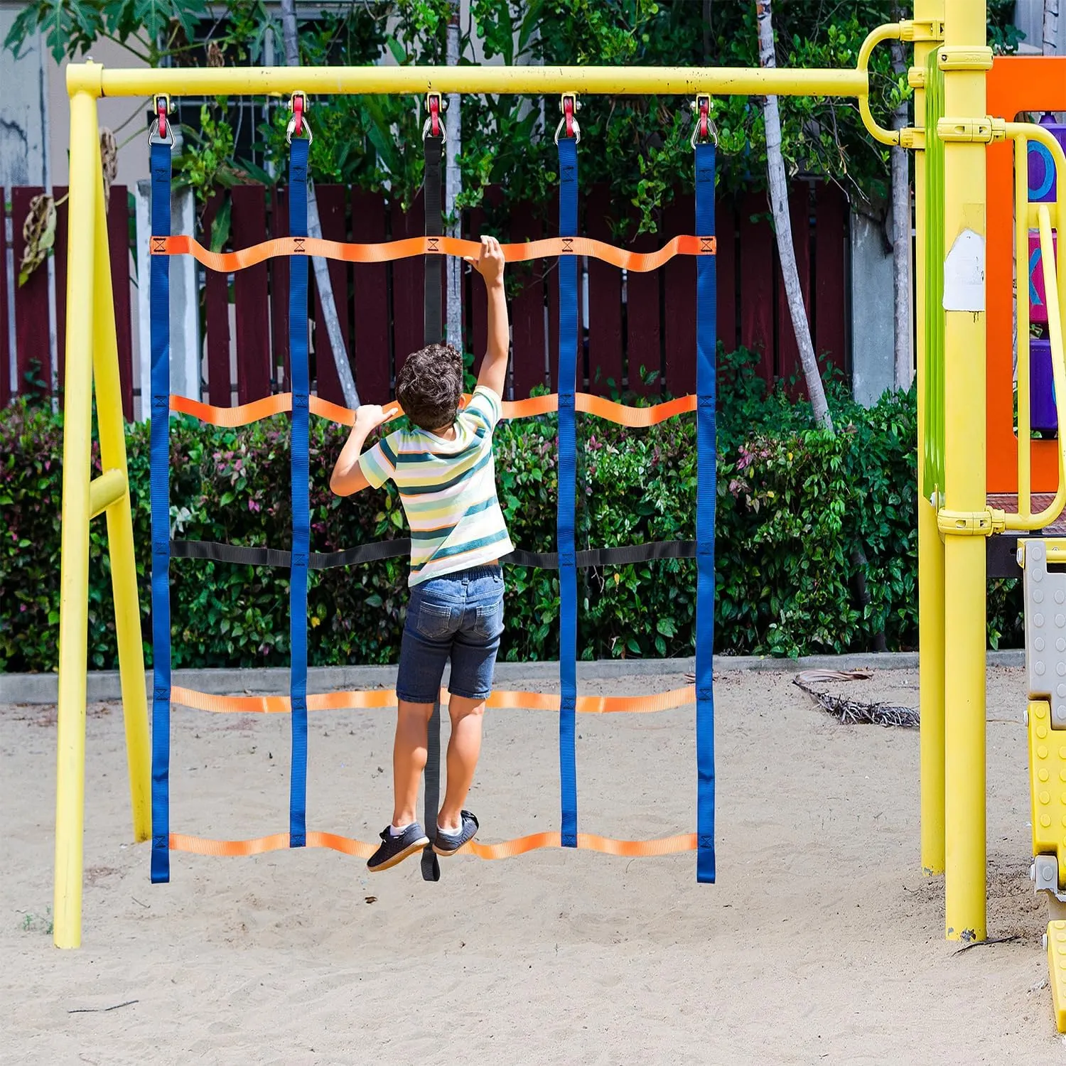 Climbing Net for Kids Outdoor, Climbing Cargo Net, Playground Accessories, Kids Climbing Net Swing Set for Jungle Gyms Playground Obstacle Course Training for Outdoor