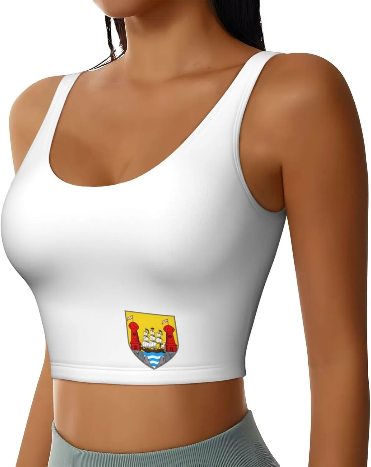 Coat of Arms of Cork Sports Bras for Women Yoga Gym Stretch Women's Sports Bra Workout Tops
