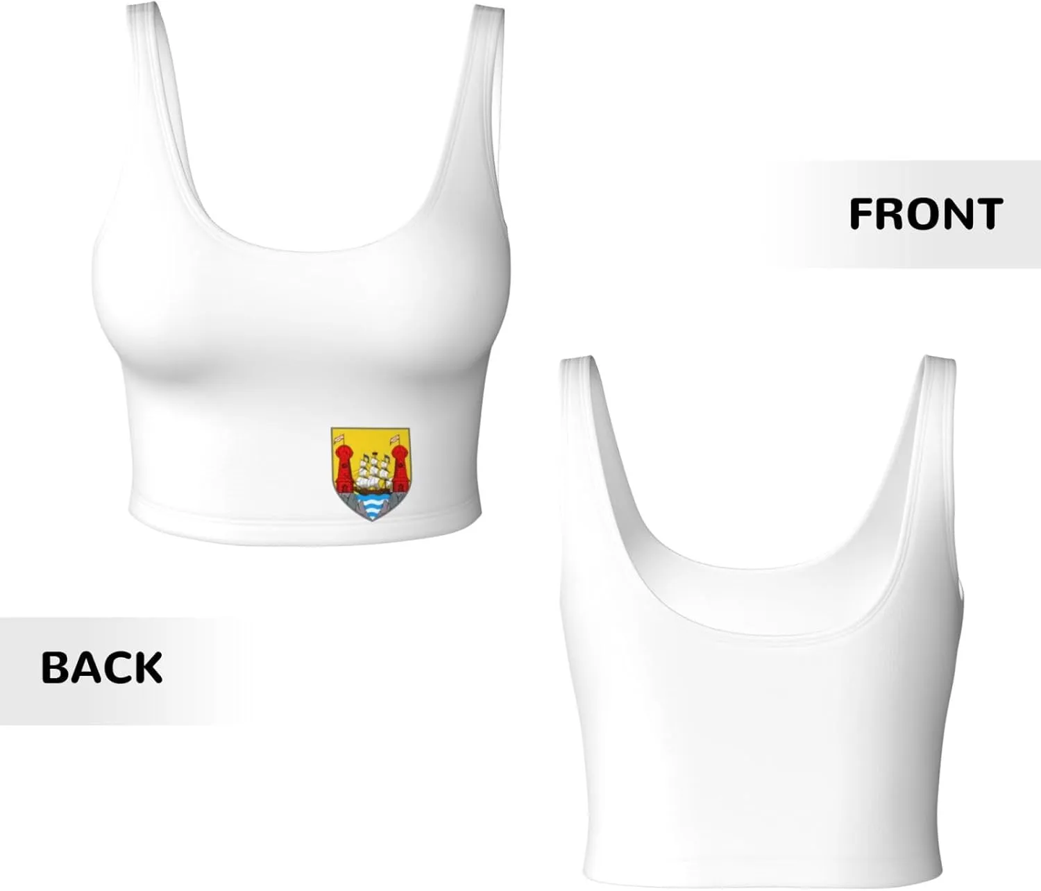 Coat of Arms of Cork Sports Bras for Women Yoga Gym Stretch Women's Sports Bra Workout Tops