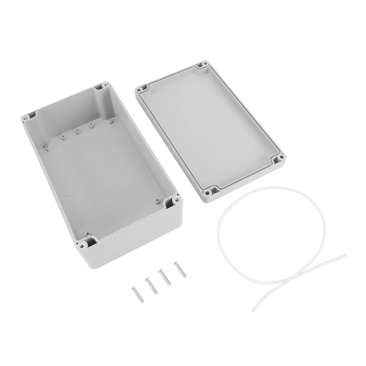 Compact and Spacesaving Junction Box, Allaround Water ABS Electricalhousing, 4.52 * 3.54 * 2.16in, for Industry (200 * 120 * 75mm)