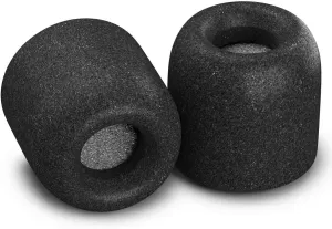 Comply 200 Core Series | Memory Foam Replacement IEM Ear Tips for Sennheiser, Bang Olufsen, Sony & More | Superior Noise Isolation, Ultimate Comfort, Secure Fit | TechDefender, Black, Medium (3 Pairs)