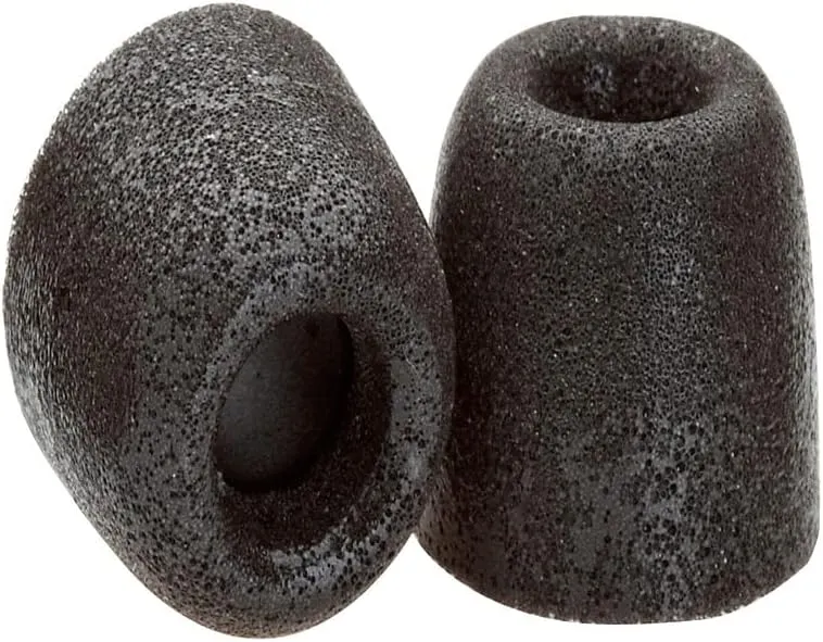 Comply 500 Core Series | Memory Foam Replacement IEM Ear Tips for KZ, Moondrop, FiiO Sennheiser & More | Superior Noise Isolation, Ultimate Comfort, Secure Fit | TechDefender, Black, Medium (3 Pairs)