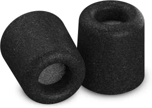 Comply 500 Core Series | Memory Foam Replacement IEM Ear Tips for KZ, Moondrop, FiiO Sennheiser & More | Superior Noise Isolation, Ultimate Comfort, Secure Fit | TechDefender, Black, Small (3 Pairs)
